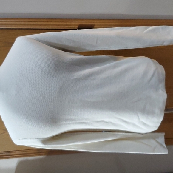 Vince cream colored waffle knit heavyweight thermal long sleeve euc - Picture 4 of 6